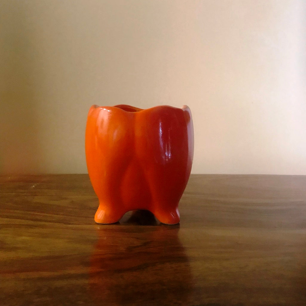 Sacred Lotus Ceramic Planter – Orange – myBageecha