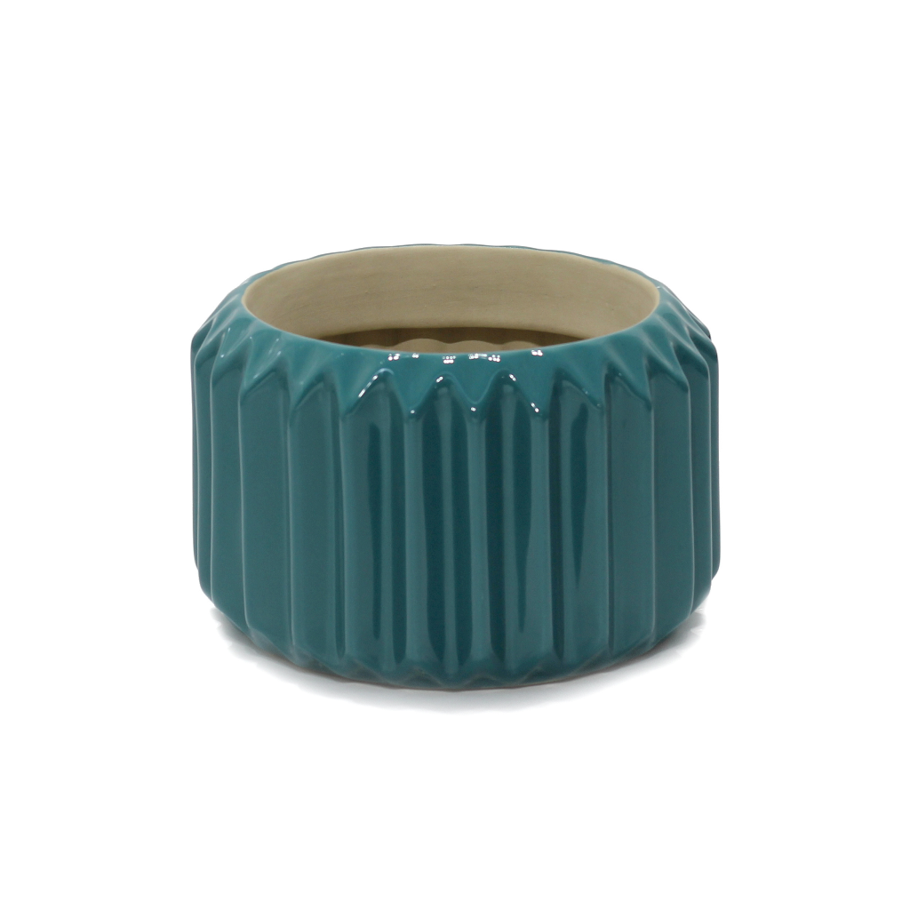 Melian Ceramic Planter – Midnight Teal – myBageecha