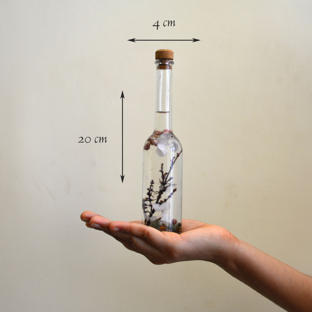 Magical Hinterlands Preserved Flower Tabletop shown in hand – earthy natural décor tone.