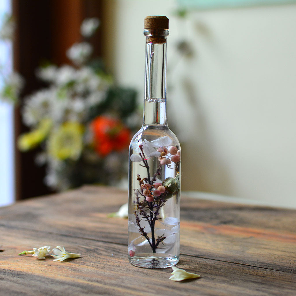 Close-up of Magical Hinterlands Preserved Flower Tabletop by myBageecha – woodland-inspired preserved elements.