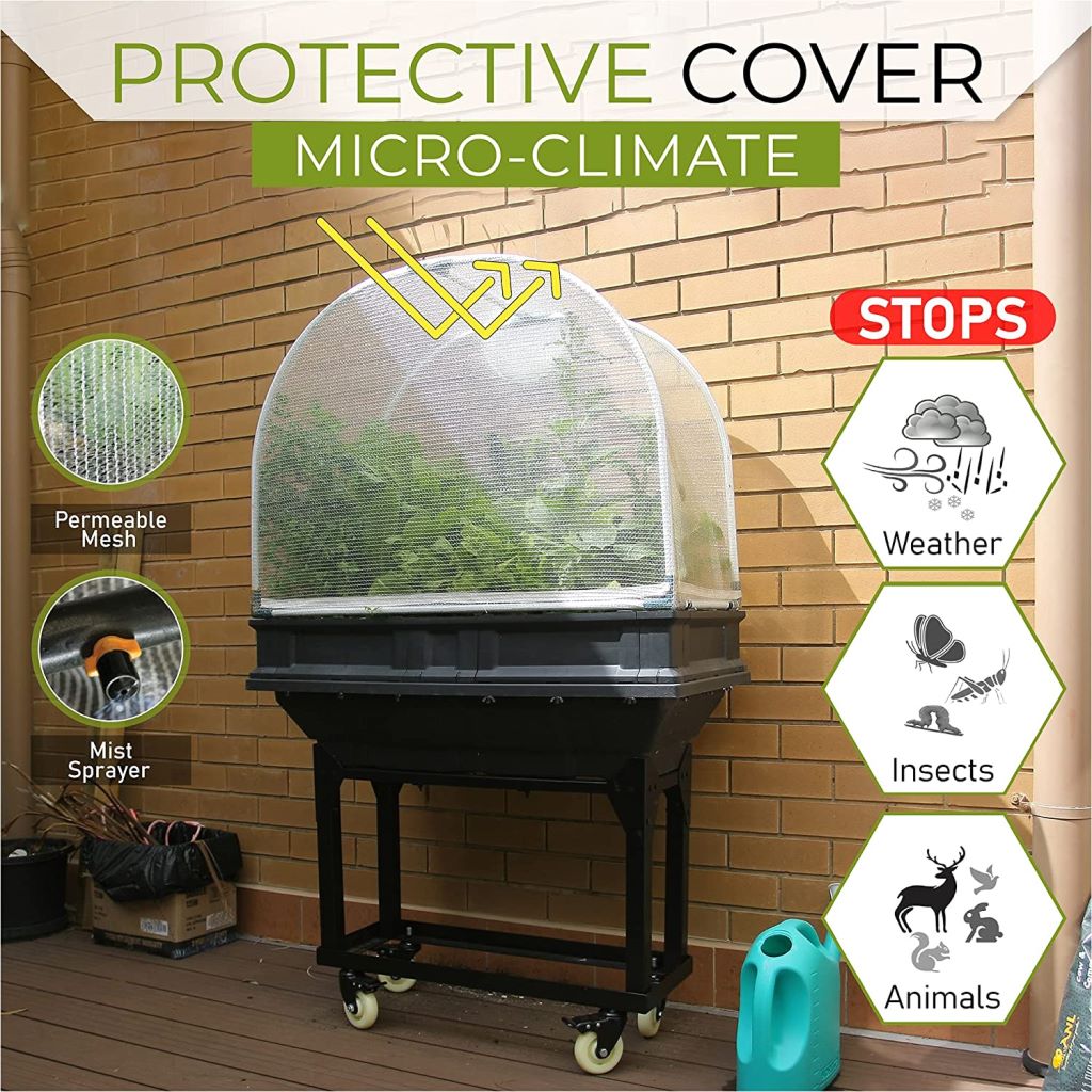 Small Raised Garden Bed with Garden Cover - myBageecha