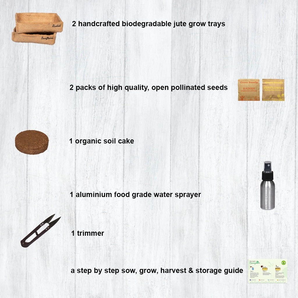 Eco Microgreen Grow Kit (Small) - myBageecha