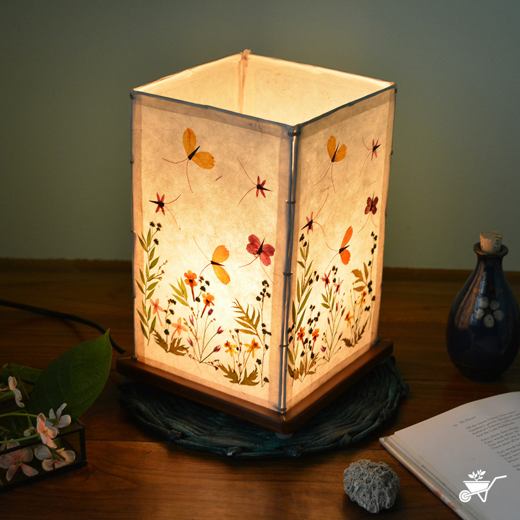 Mystic Garden Pressed Flower Lampshade - myBageecha