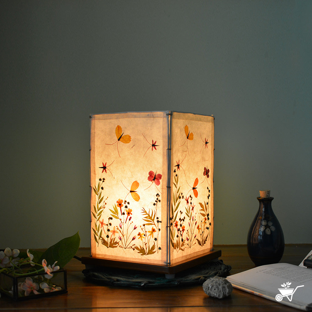 Mystic Garden Pressed Flower Lampshade - myBageecha