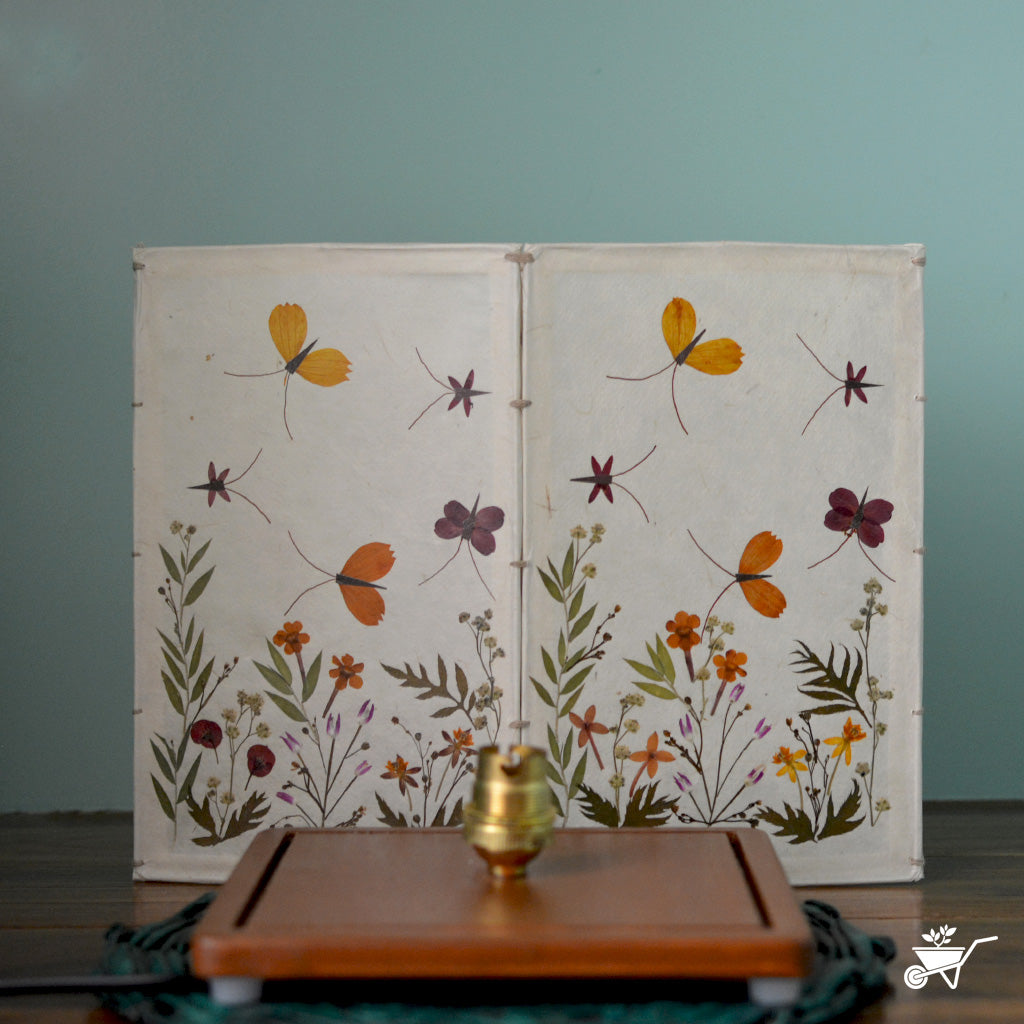 Mystic Garden Pressed Flower Lampshade - myBageecha