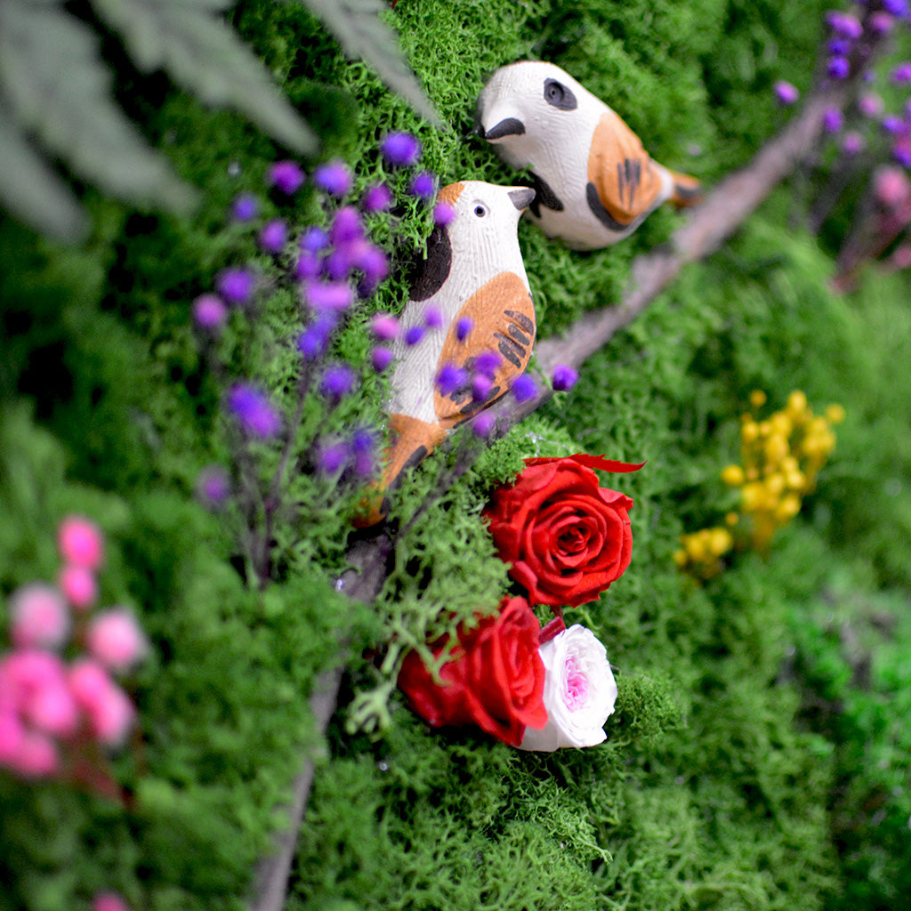 Handcrafted forest textures – close-up art