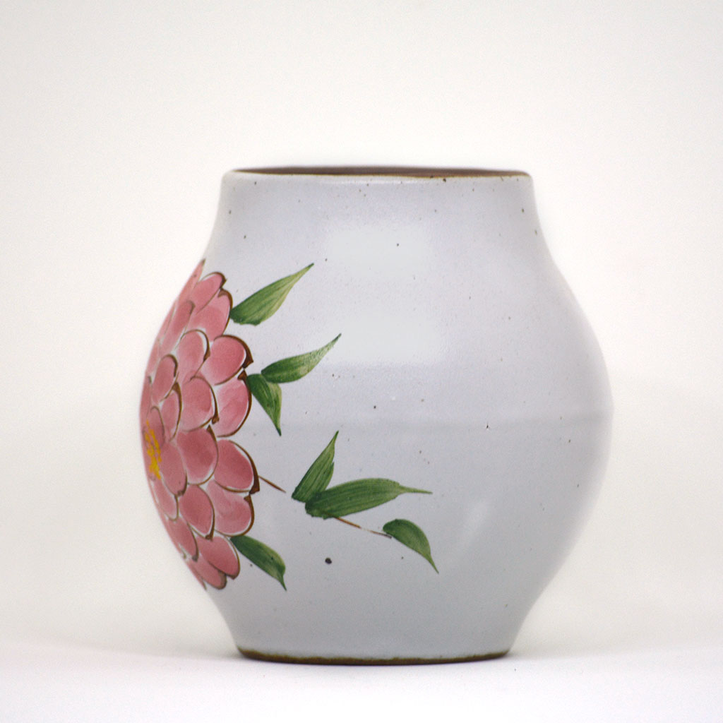 Pink Rosette Ceramic Pot - myBageecha