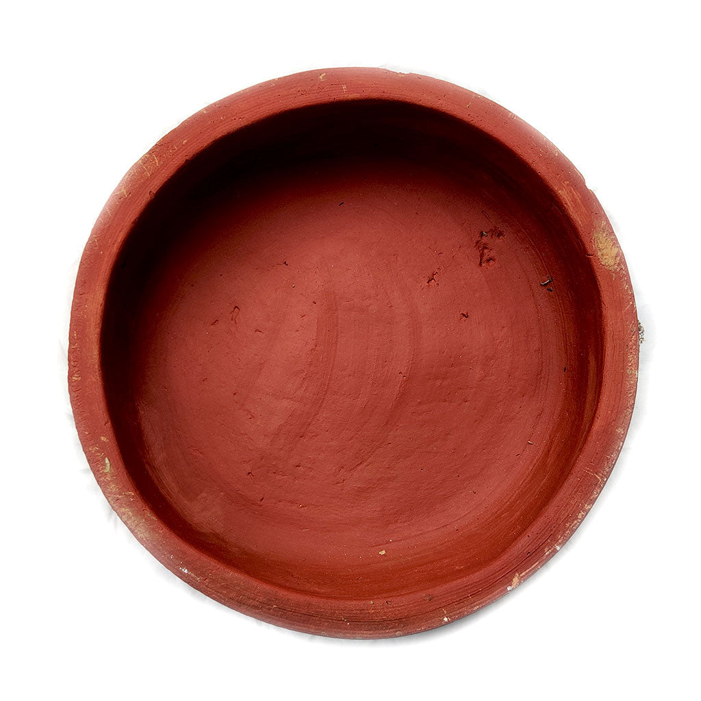 Set of 2 Plain Circular Terracotta Pot top view – myBageecha