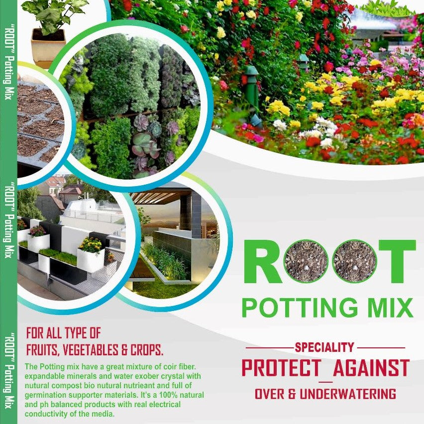 Potting Mix in raised bed