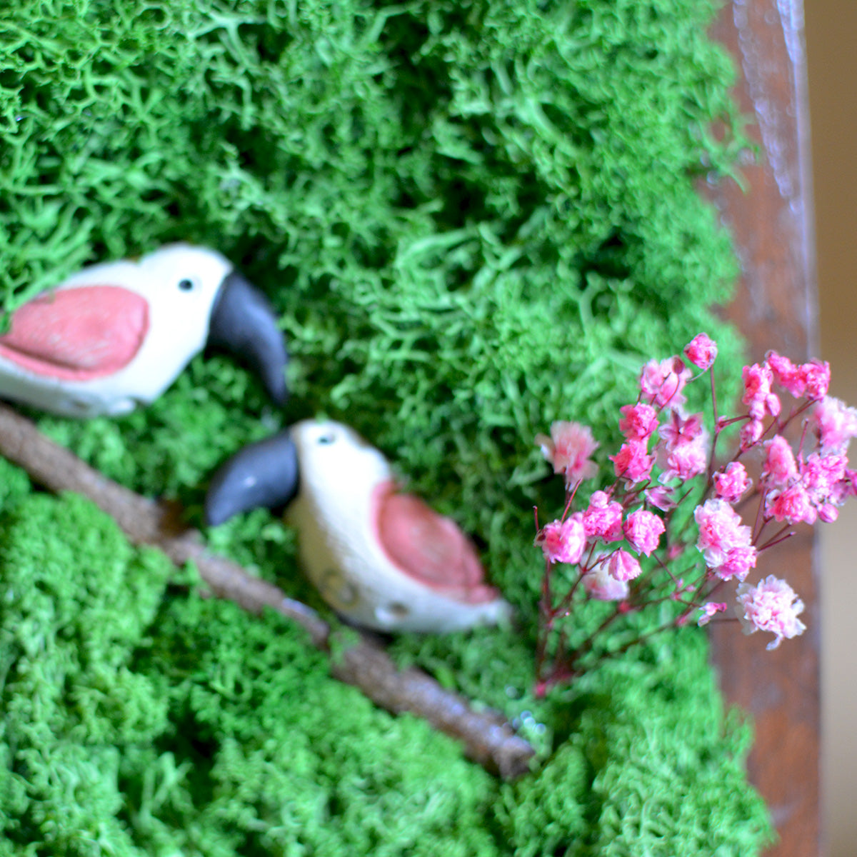 Privy Prattle moss décor handcrafted with nature by myBageecha