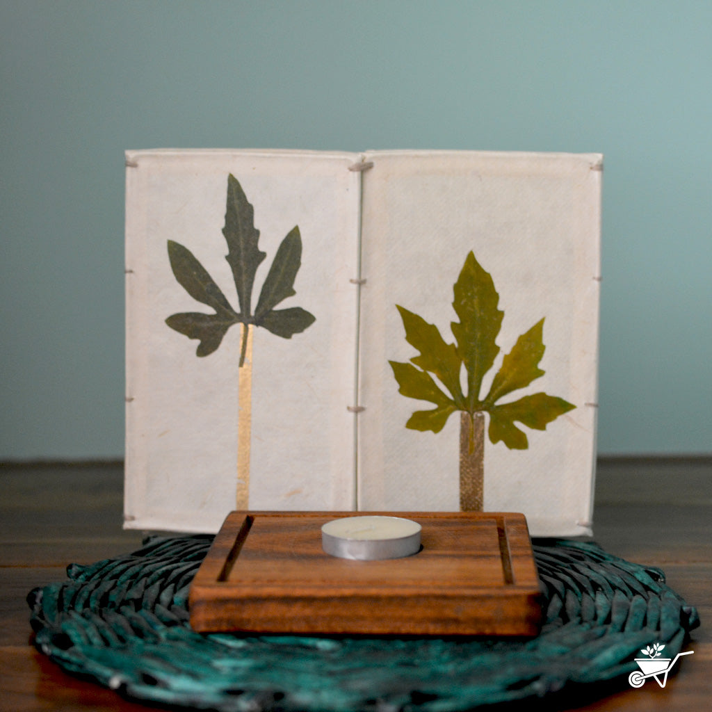 Seeking Solitude Pressed Flower Candleshade - myBageecha