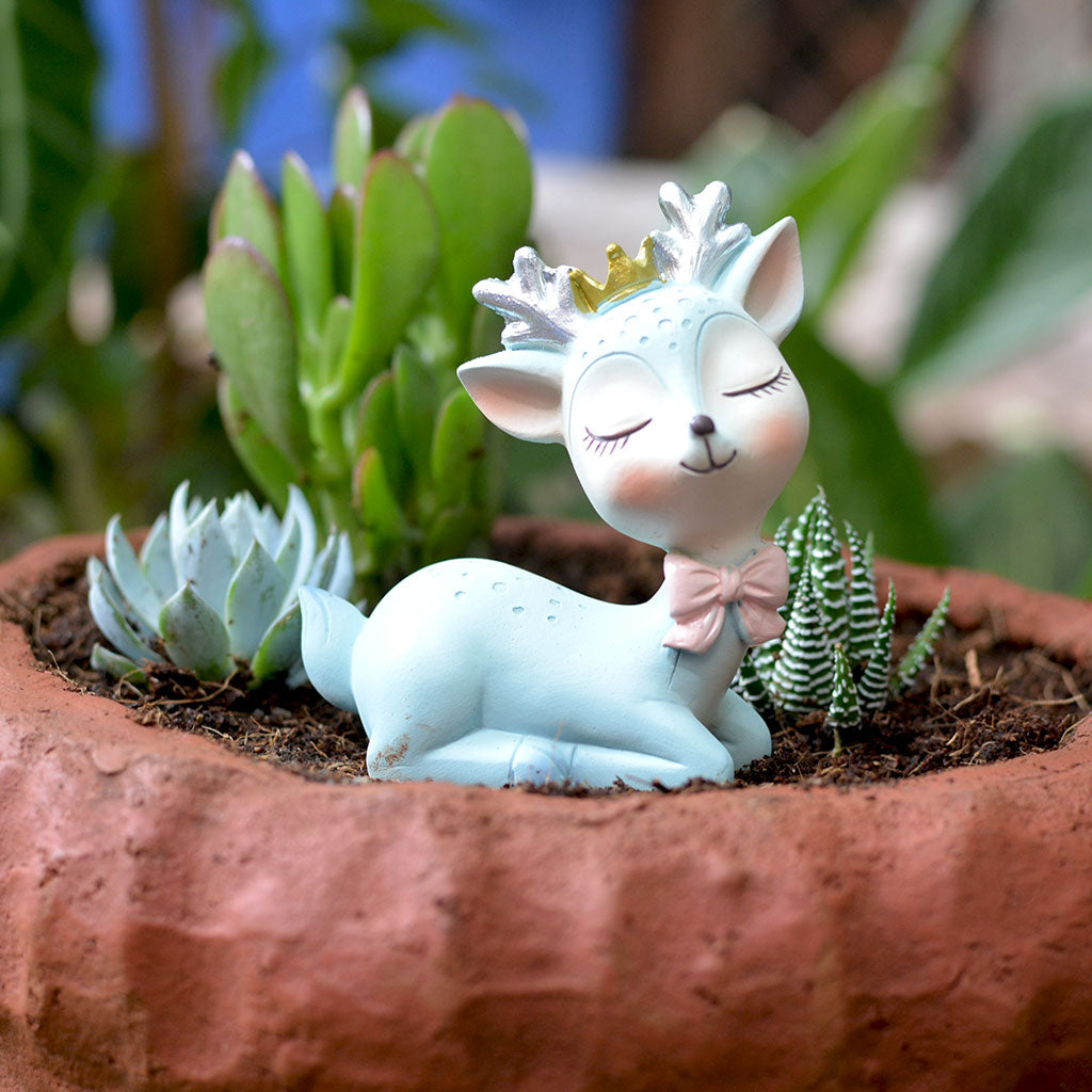 Miniature Sitting Deer Decor - myBageecha