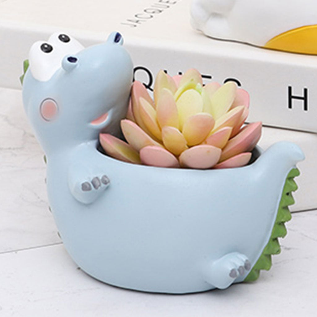 Sleeping Dinosaur Resin Succulent Pot - myBageecha