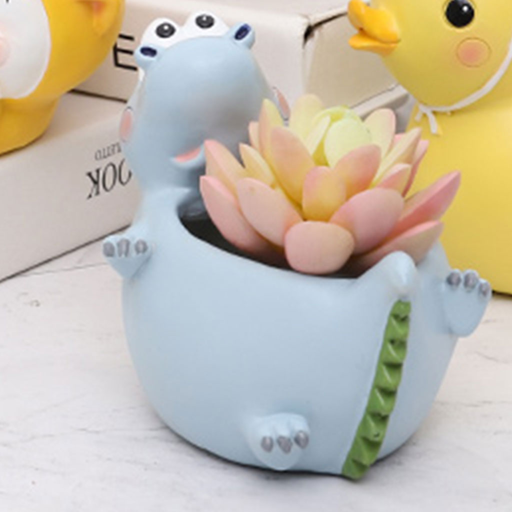 Sleeping Dinosaur Resin Succulent Pot - myBageecha