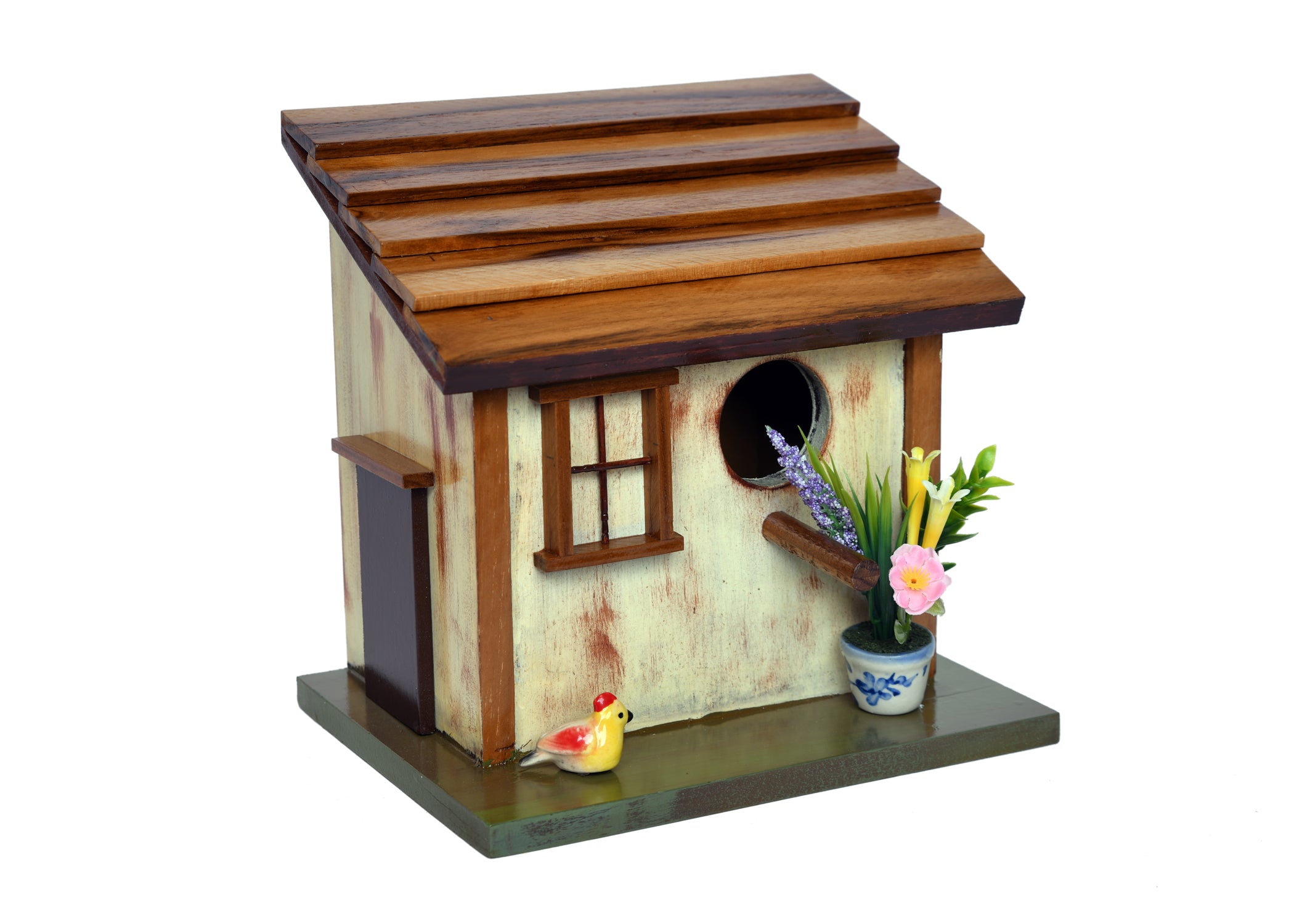 Cute House Wooden Bird Nest - myBageecha
