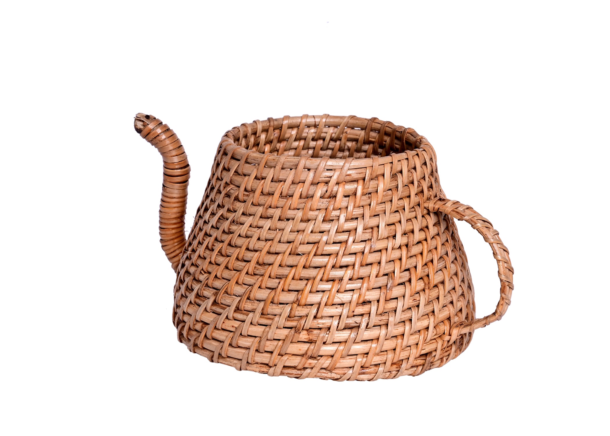 Kettle Shape Natural Cane Handmade Planter - myBageecha