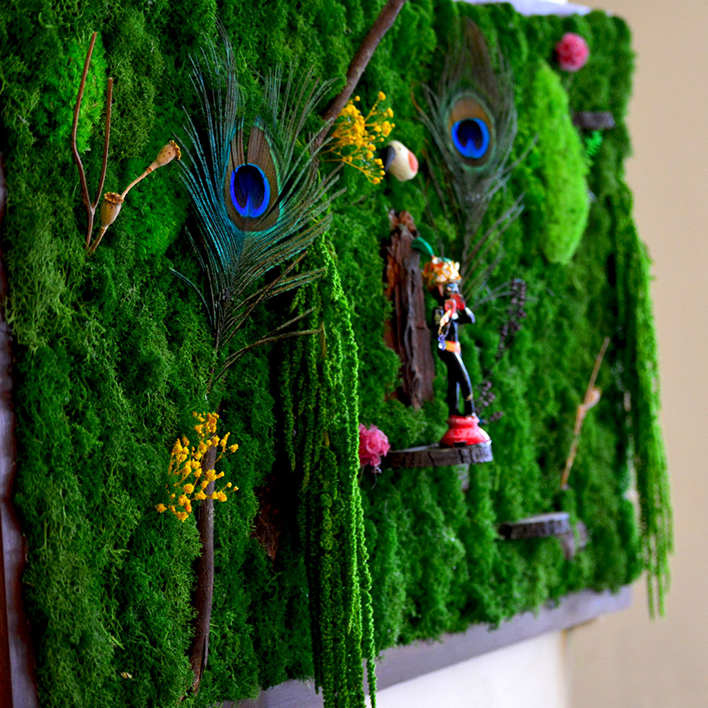 Govardhan Parvat theme décor for home & temple corners