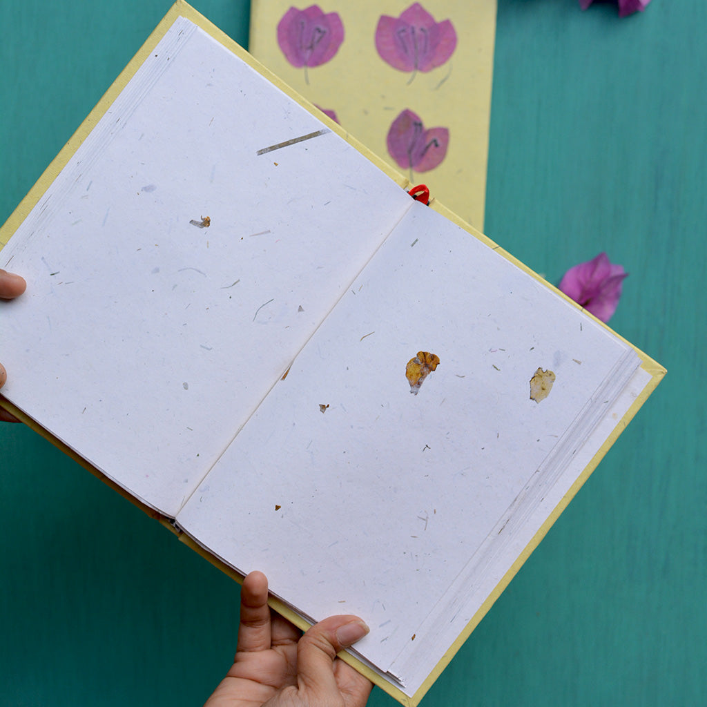 Tessellated Bougainvillea Pressed Flower Diary - myBageecha