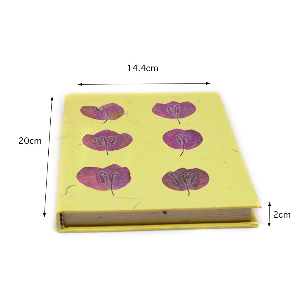 Tessellated Bougainvillea Pressed Flower Diary - myBageecha