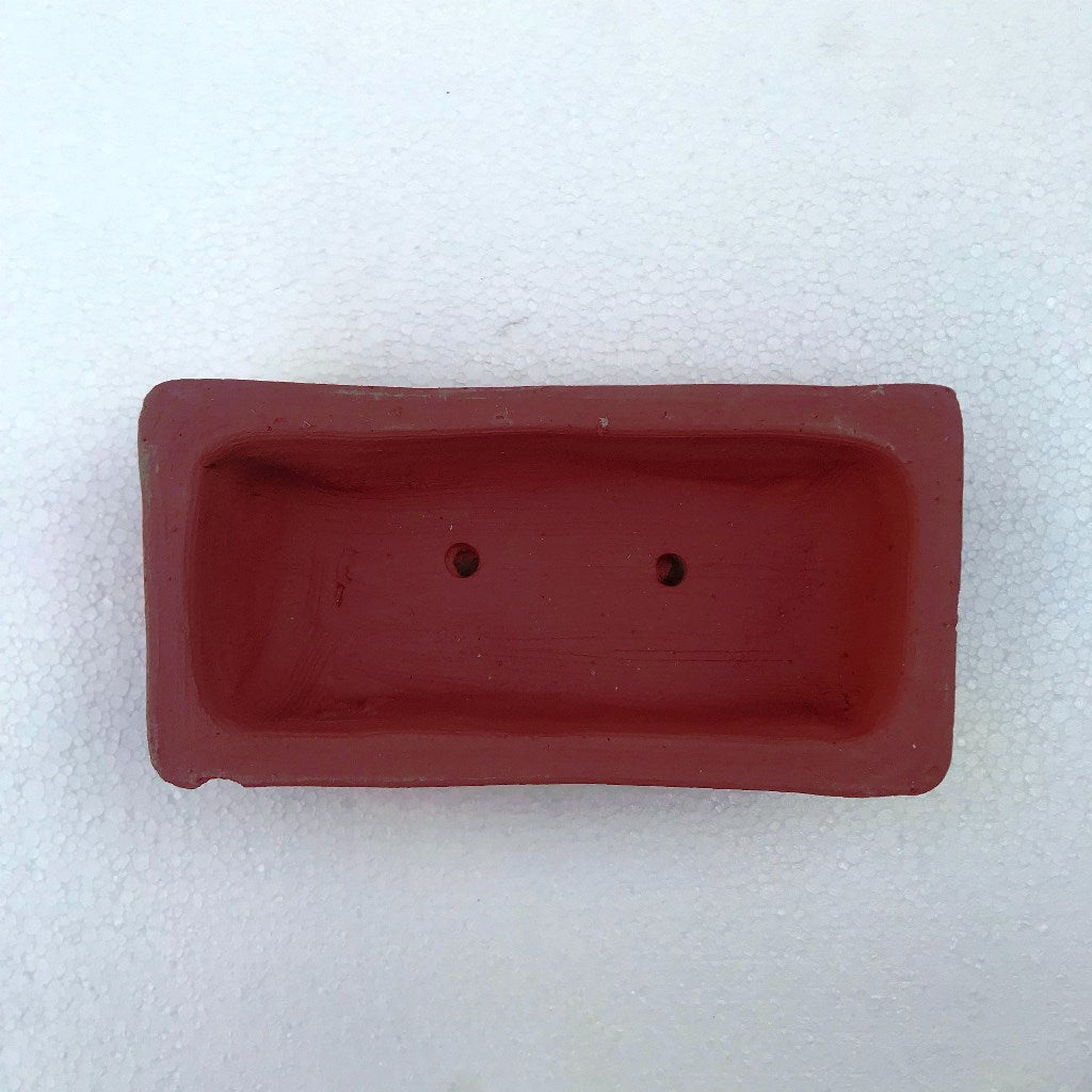 Top view of Sleek Rectangle Terracotta Trays