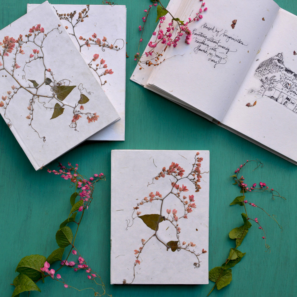 Twirling Honolulu Pressed Flower Diary - myBageecha