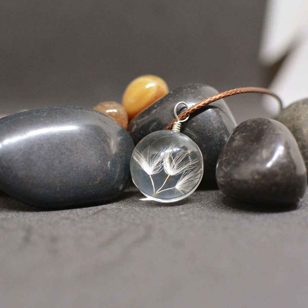 Twines of Magic Dandelion Real Seeds Necklace