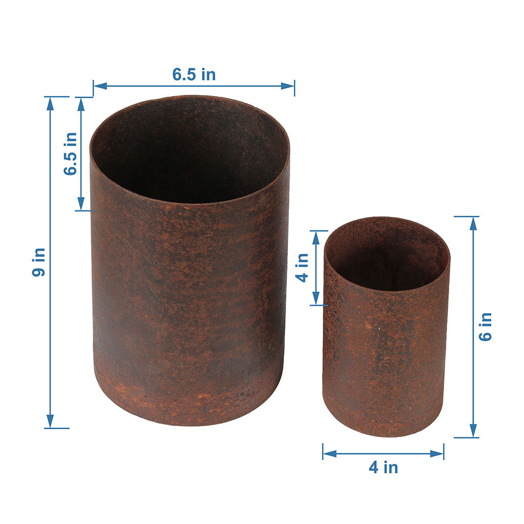 Vintage Rustic Metal Pot - myBageecha