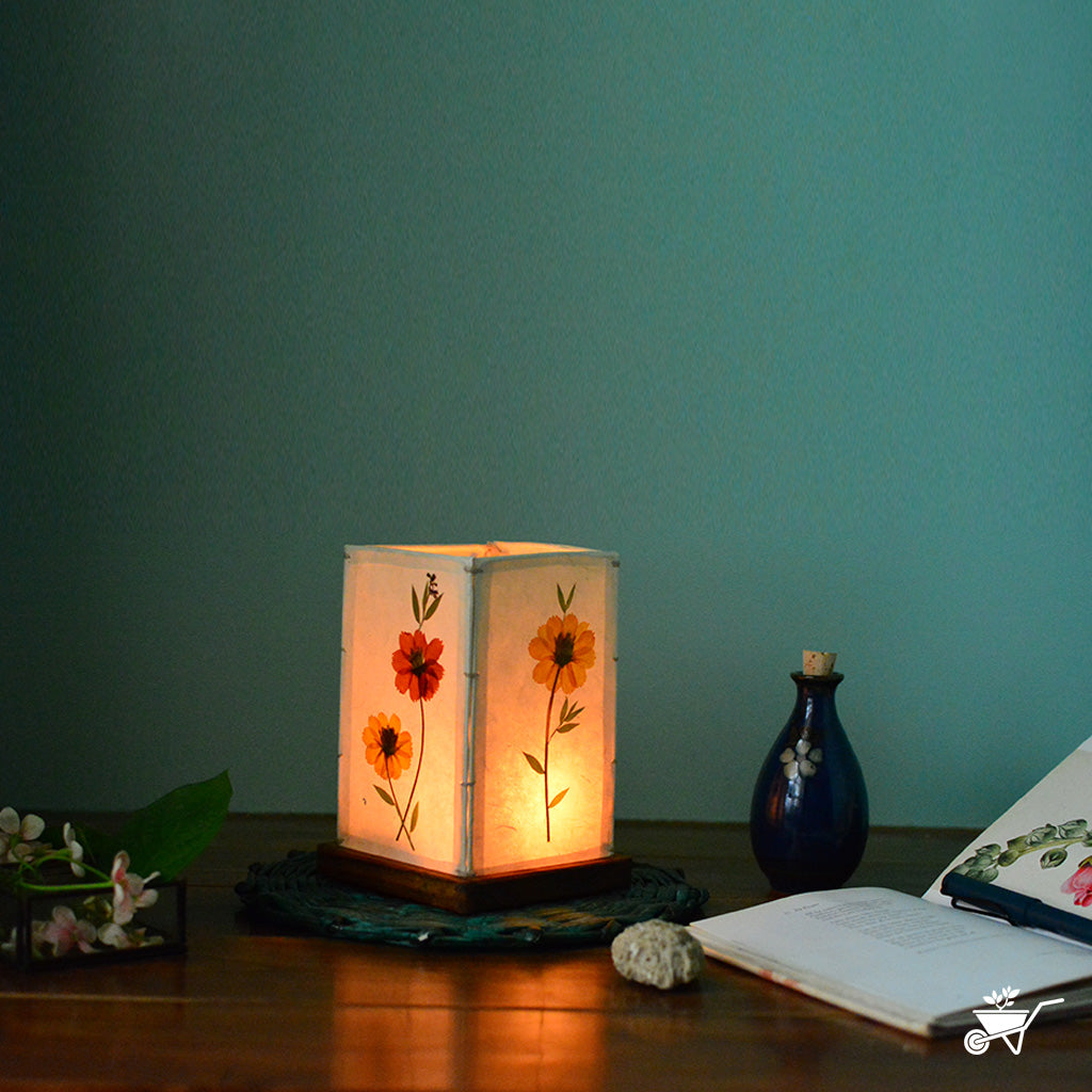 Vivacious Hue Pressed Flower Candleshade - myBageecha