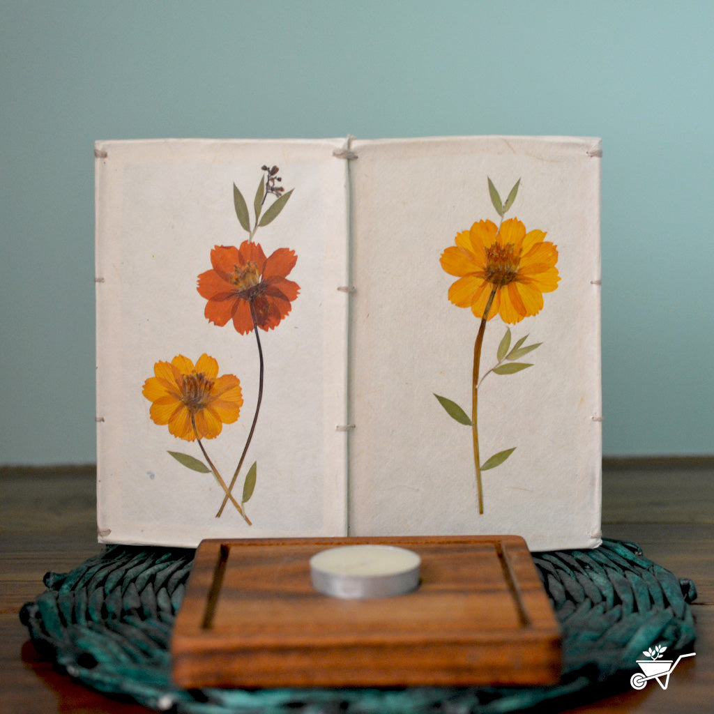 Vivacious Hue Pressed Flower Candleshade - myBageecha