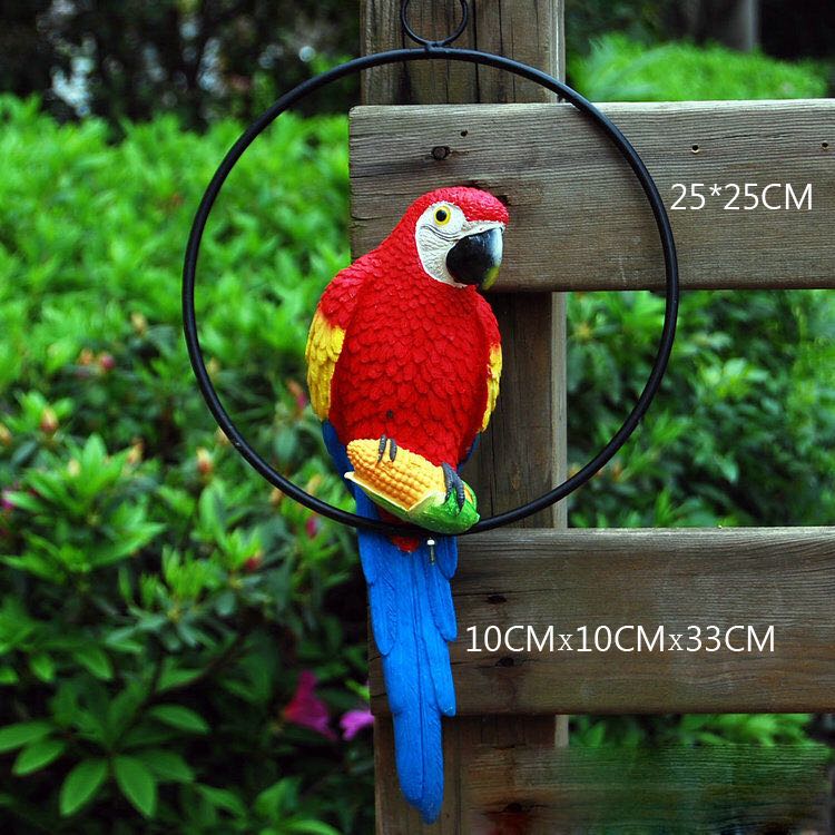 Red Parrot in Ring for hanging - myBageecha