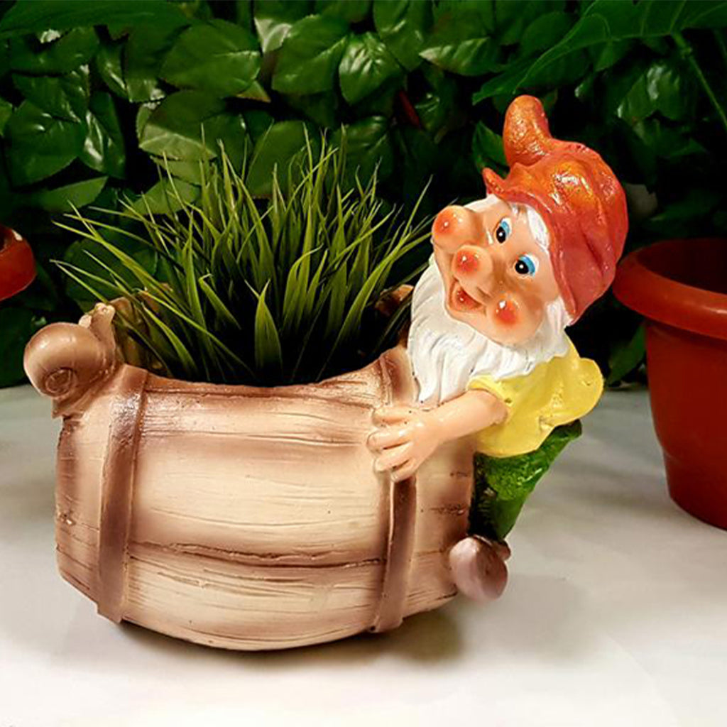Gnome/Dwarf Planter with Mini Snail Planter - myBageecha