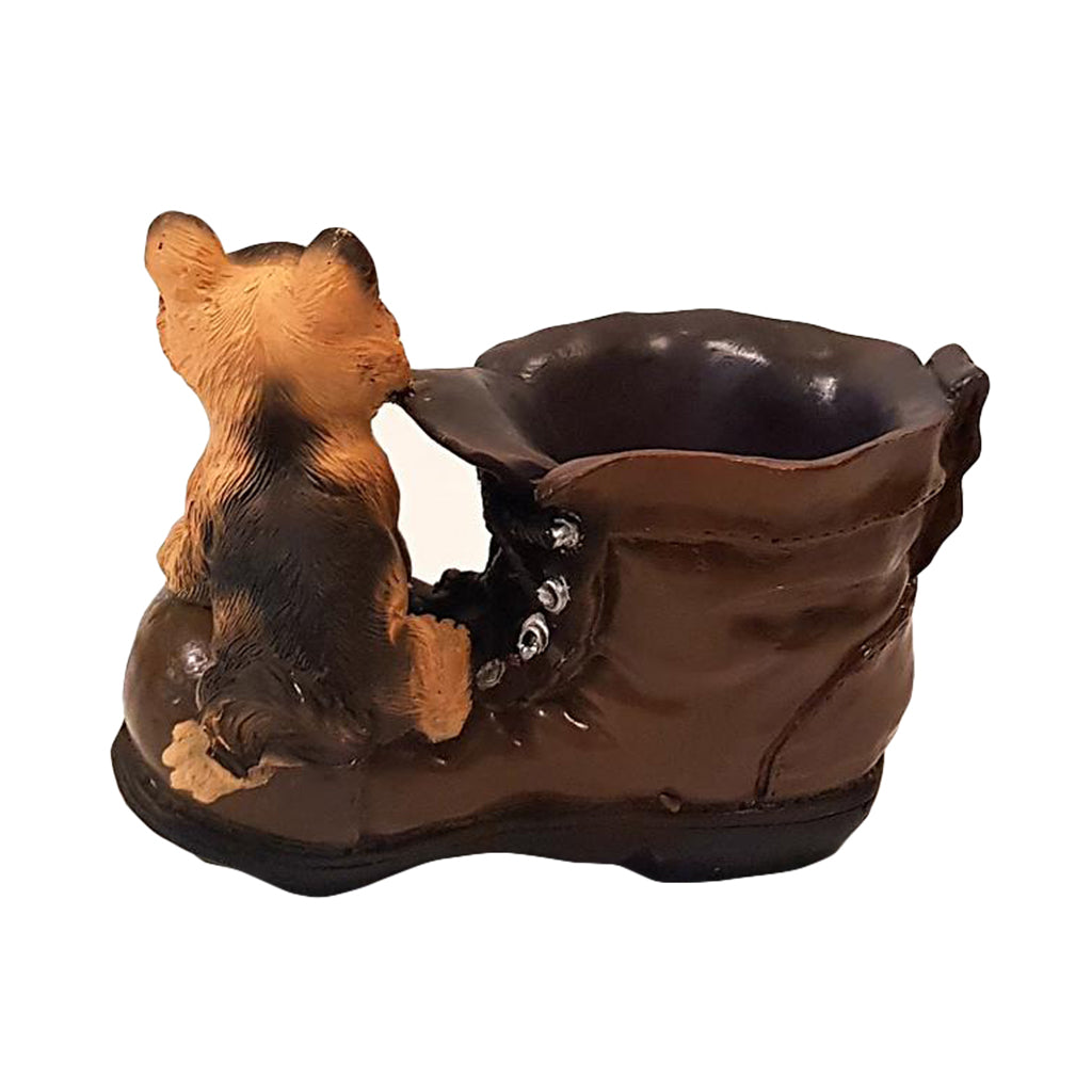 Cute Pup with Planter in Shoe Design Planter - myBageecha