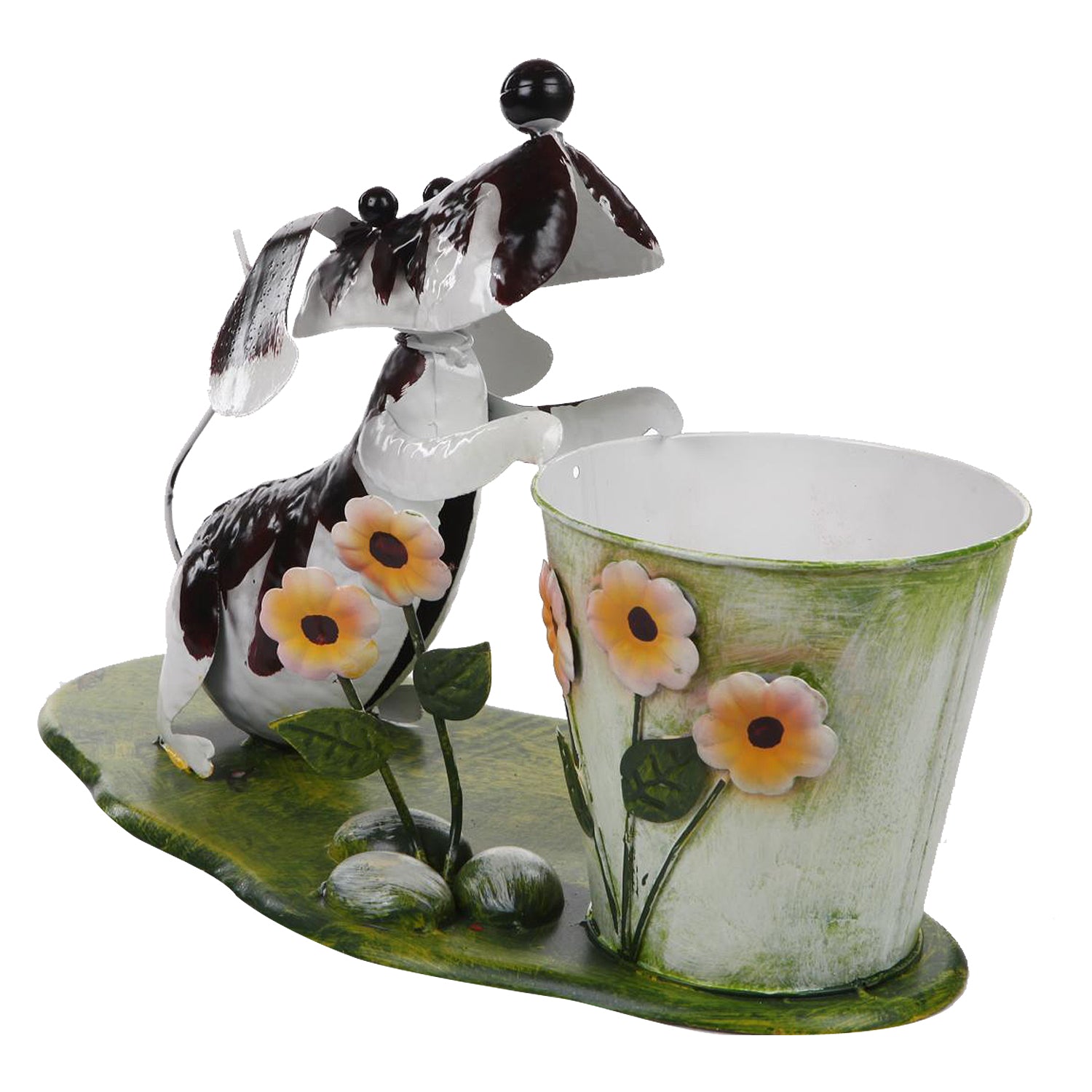 Decorative Garden Dog with Pot / planter - myBageecha