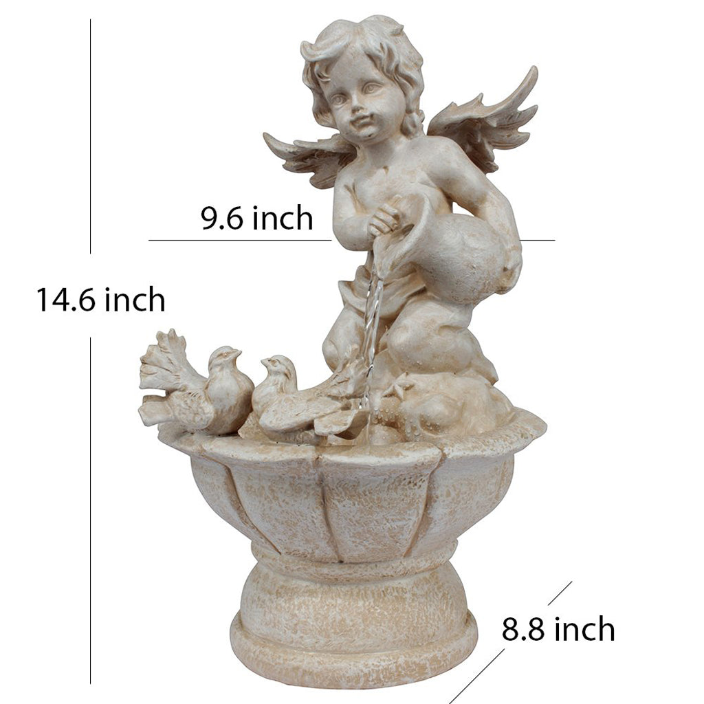 Wonderland Angel Fountain With Motor And Circulating Water, Waterfall, Water Fall, Fountains, Statue, Angels, Luck, Gift - myBageecha