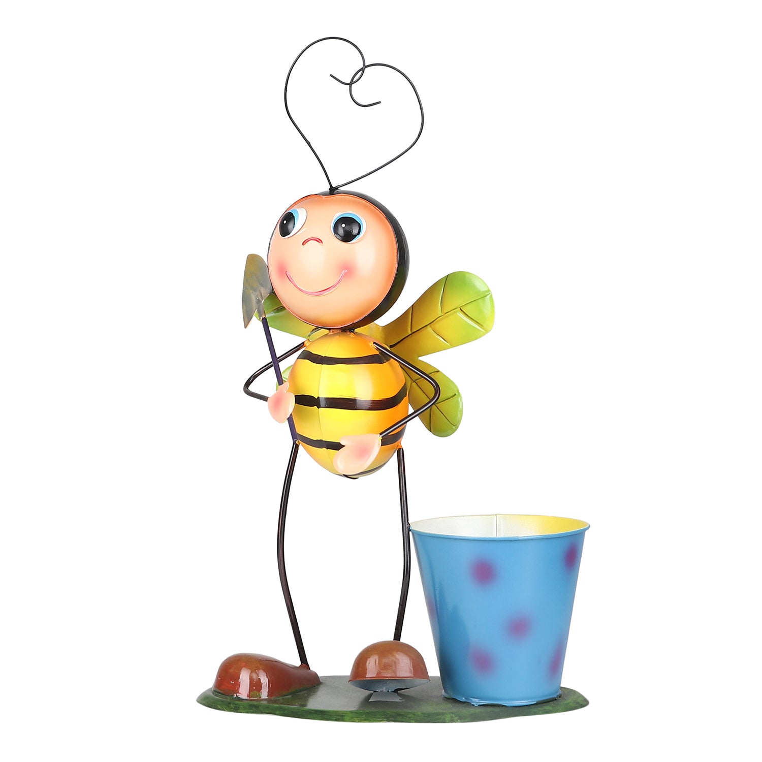 Metal Bee with Spade Planter - myBageecha