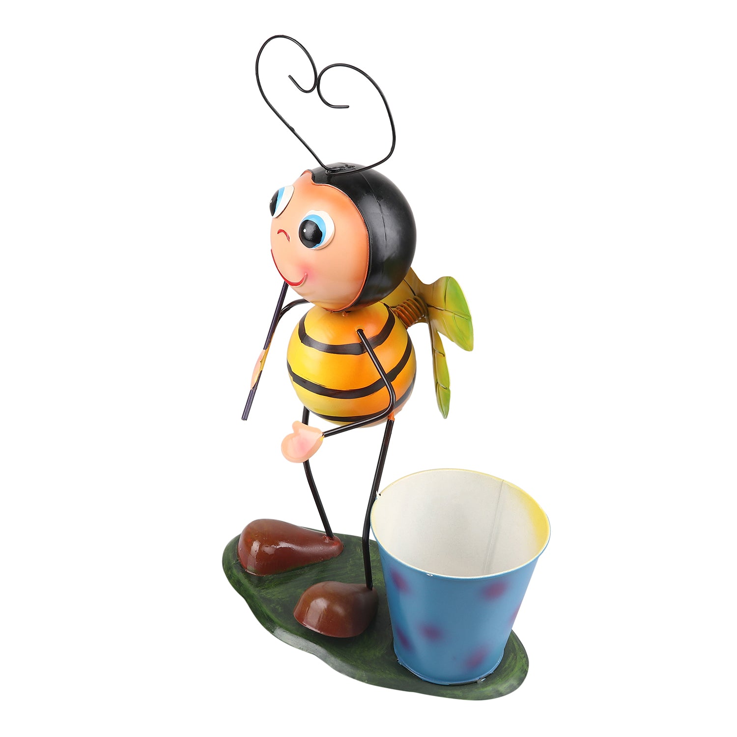 Metal Bee with Spade Planter - myBageecha