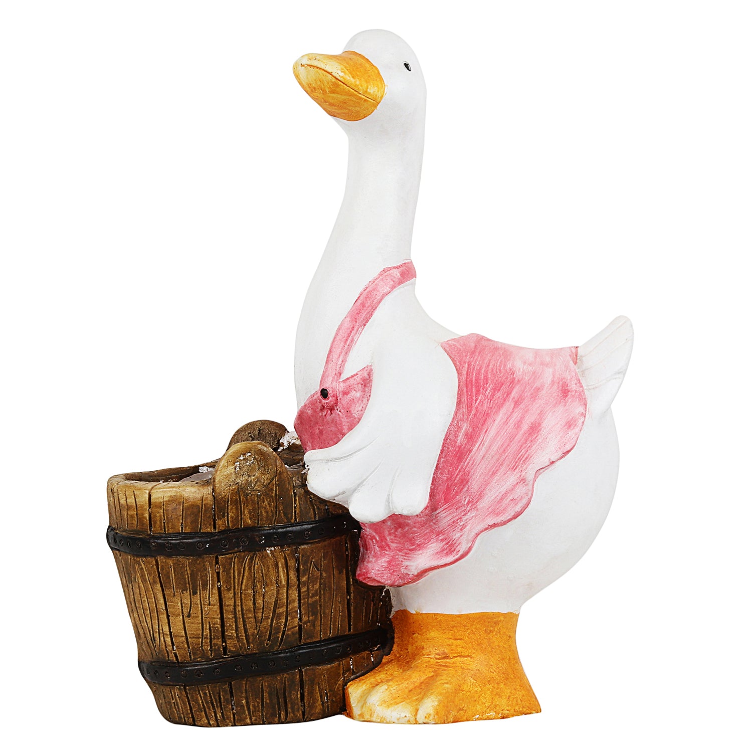 Pink Duck with Barrel Planter - myBageecha