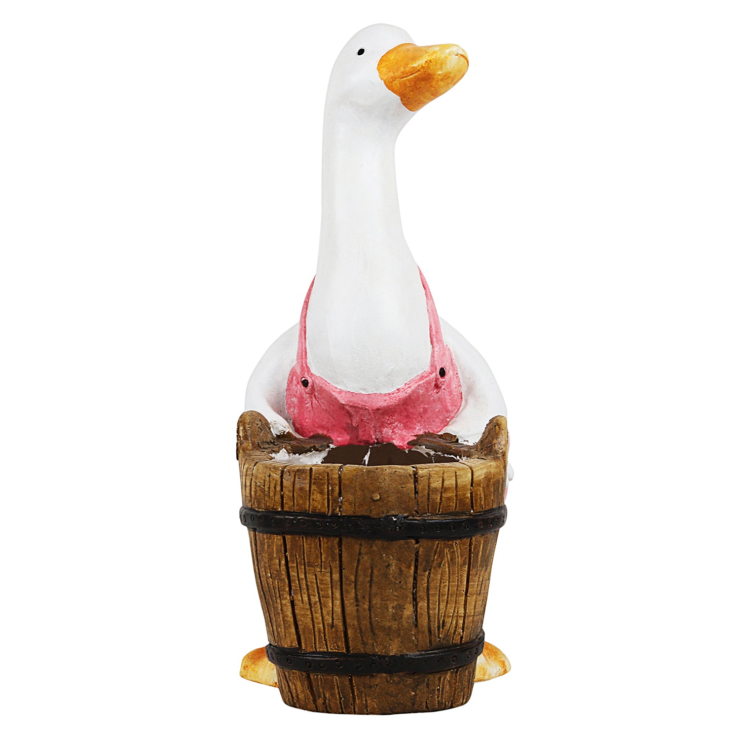 Pink Duck with Barrel Planter - myBageecha
