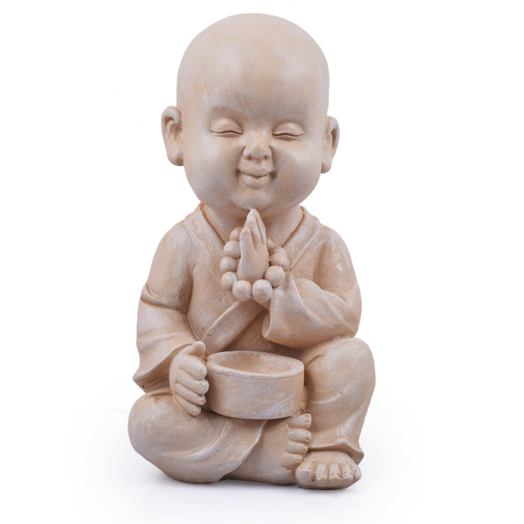 Wonderland Buddha/Monk/Statue with Beads for Home, Garden, Living Room, Balcony Decor Decoration, Gift - myBageecha