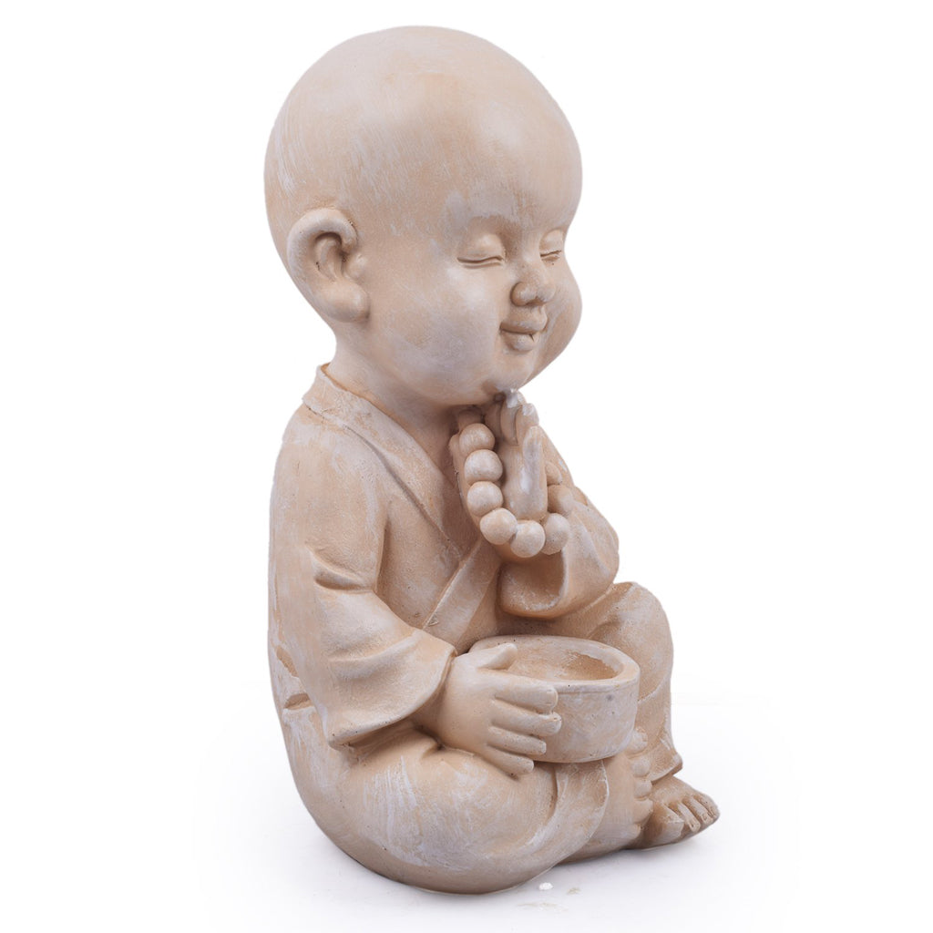 Wonderland Buddha/Monk/Statue with Beads for Home, Garden, Living Room, Balcony Decor Decoration, Gift - myBageecha