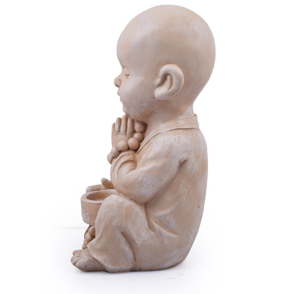 Wonderland Buddha/Monk/Statue with Beads for Home, Garden, Living Room, Balcony Decor Decoration, Gift - myBageecha