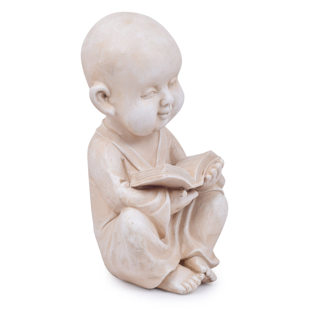 Wonderland Buddha/Monk/Statue with Book for Home, Garden, Living Room, Balcony Decor Decoration, Gift - myBageecha