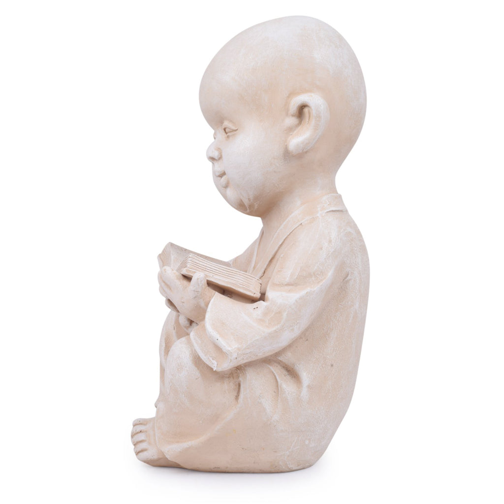 Wonderland Buddha/Monk/Statue with Book for Home, Garden, Living Room, Balcony Decor Decoration, Gift - myBageecha