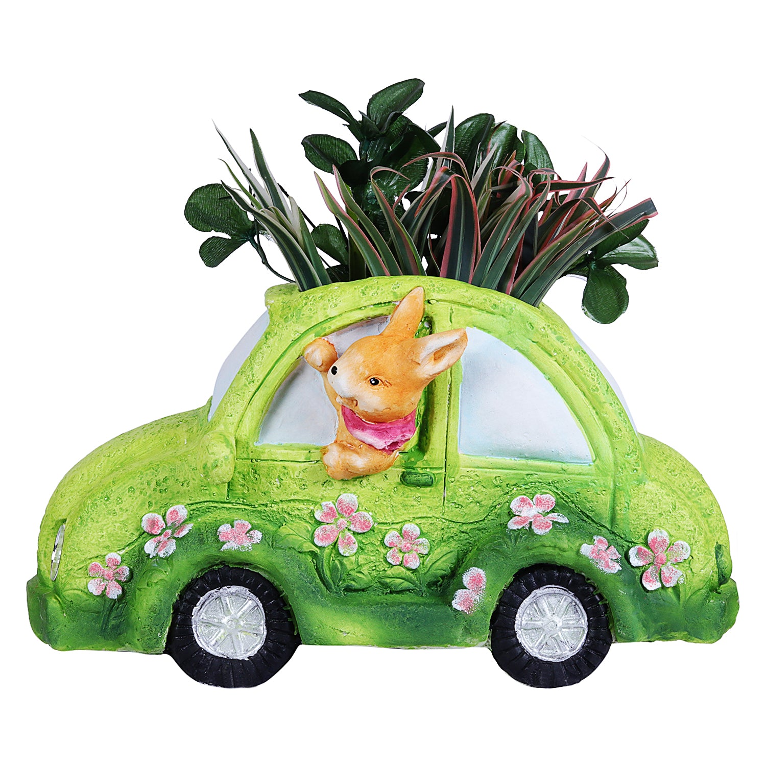 Green Car with bunny Pot - myBageecha