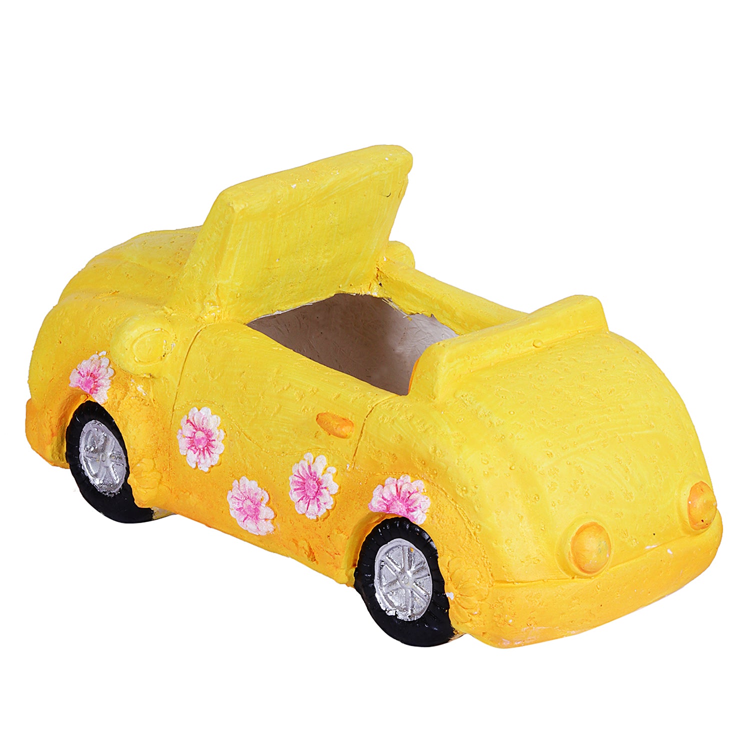 Yellow Car planter - myBageecha
