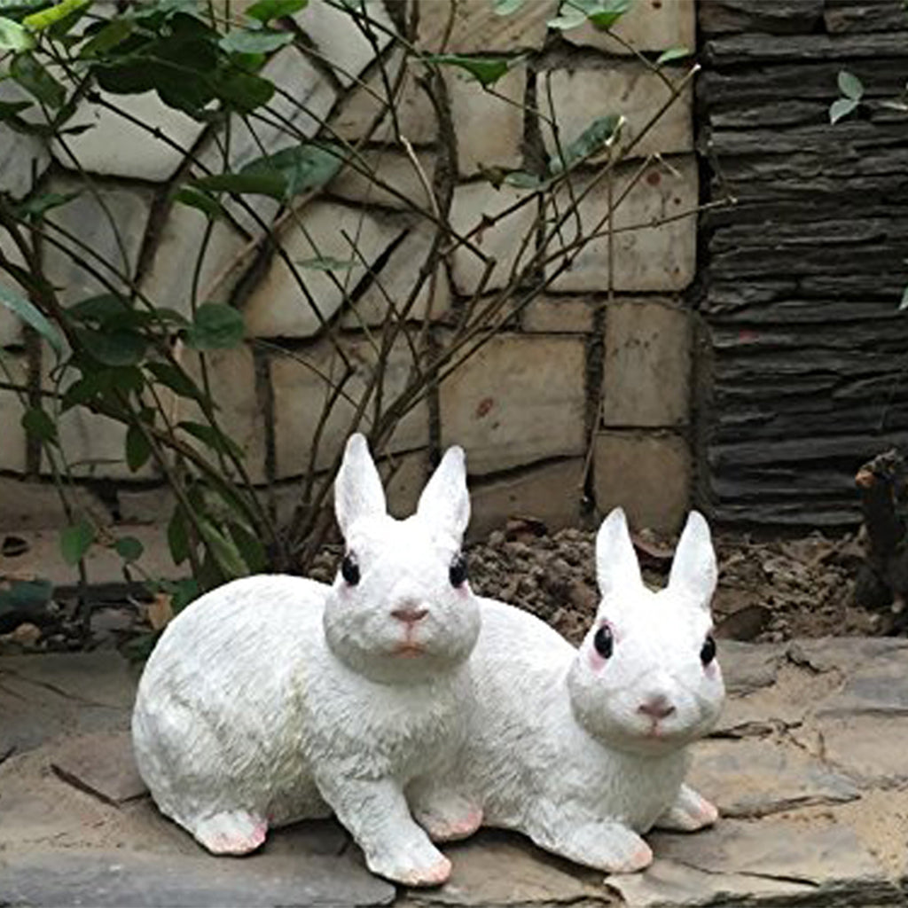 Wonderland Pair of Rabbit decoration ( garden decor , home decor , gifting ) - myBageecha