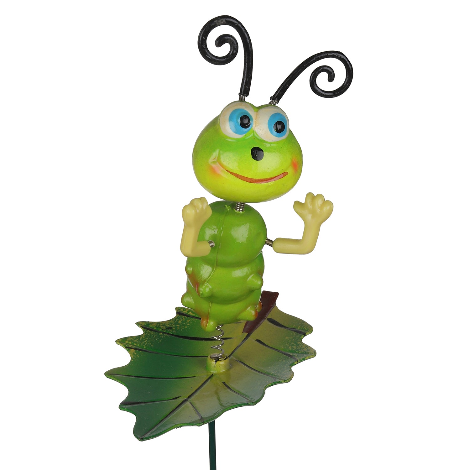 caterpillar Garden Stake on leaf (SET of 2) - myBageecha