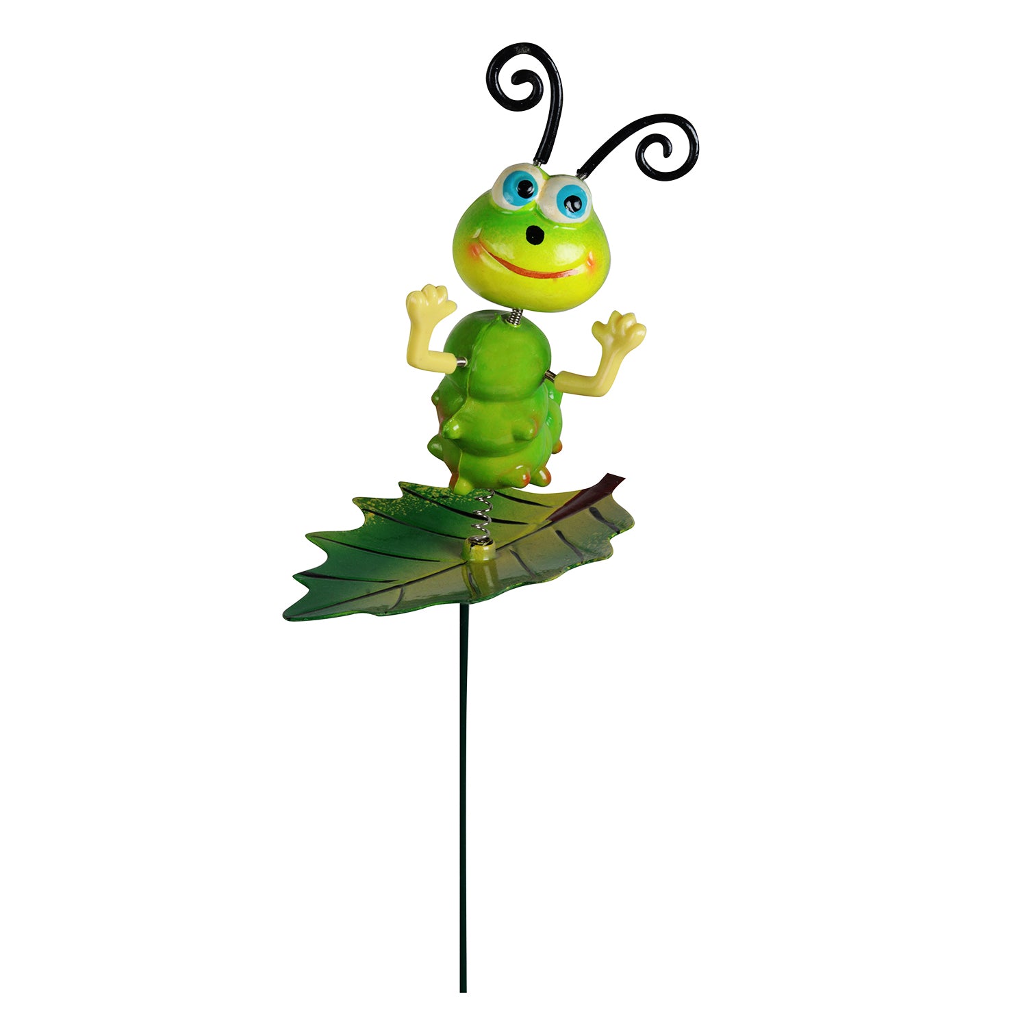 caterpillar Garden Stake on leaf (SET of 2) - myBageecha