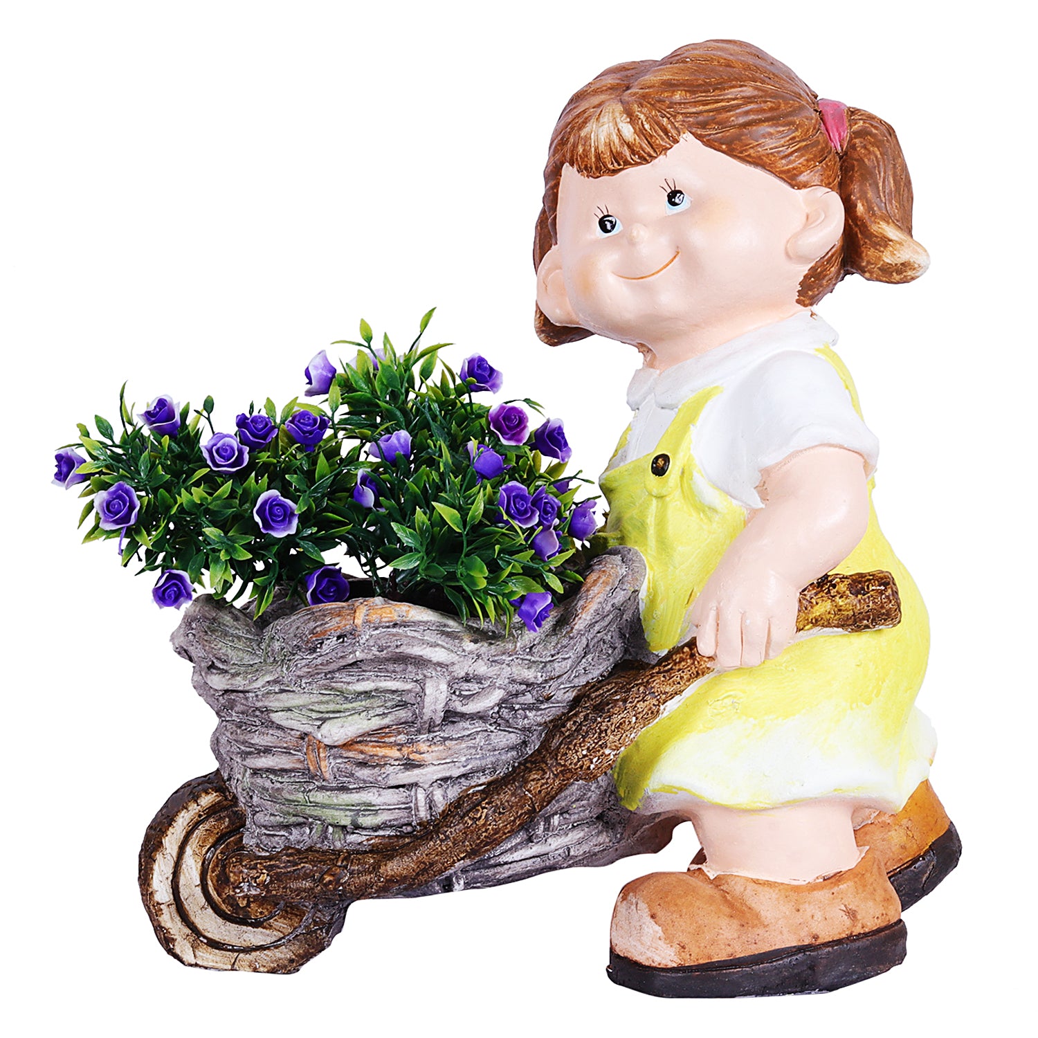 Girl pushing Trolley with Pot - myBageecha