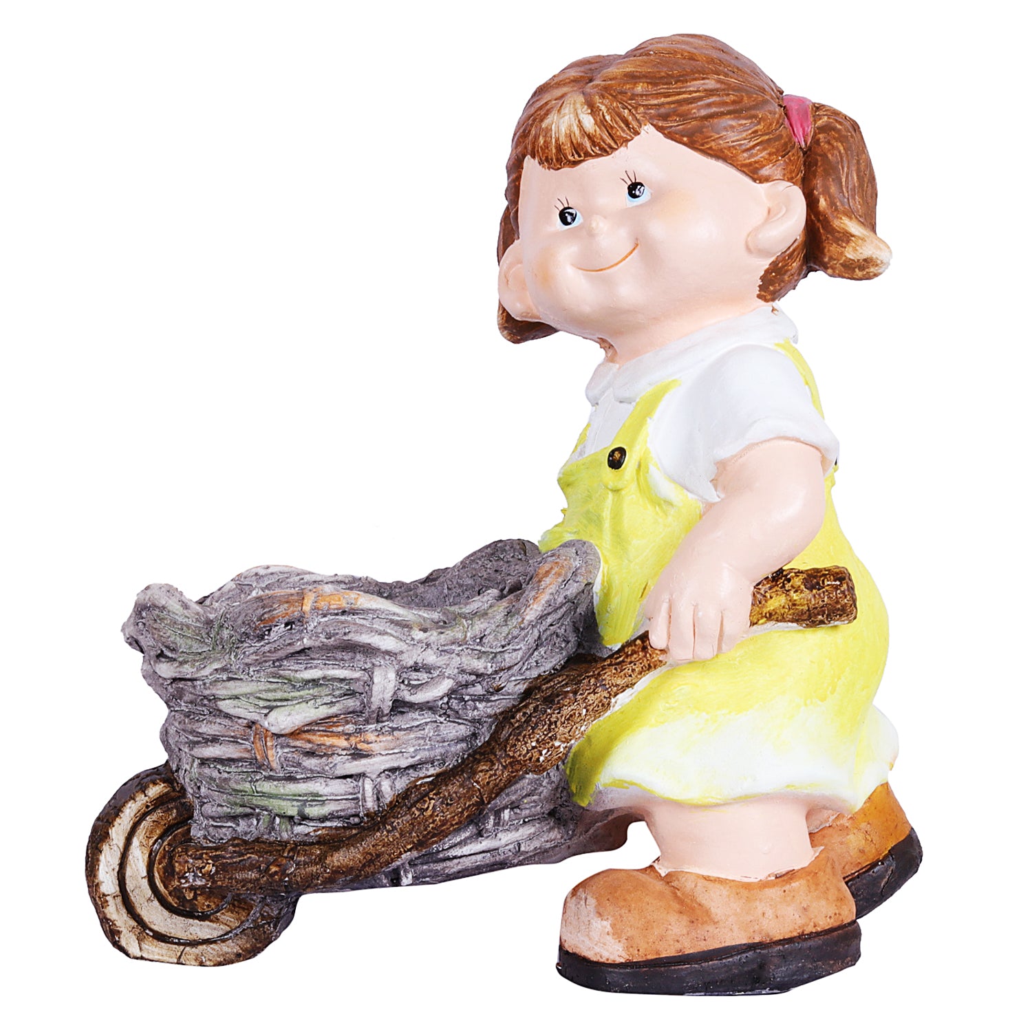 Girl pushing Trolley with Pot - myBageecha